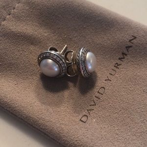 David Yurman cerise pearl earrings